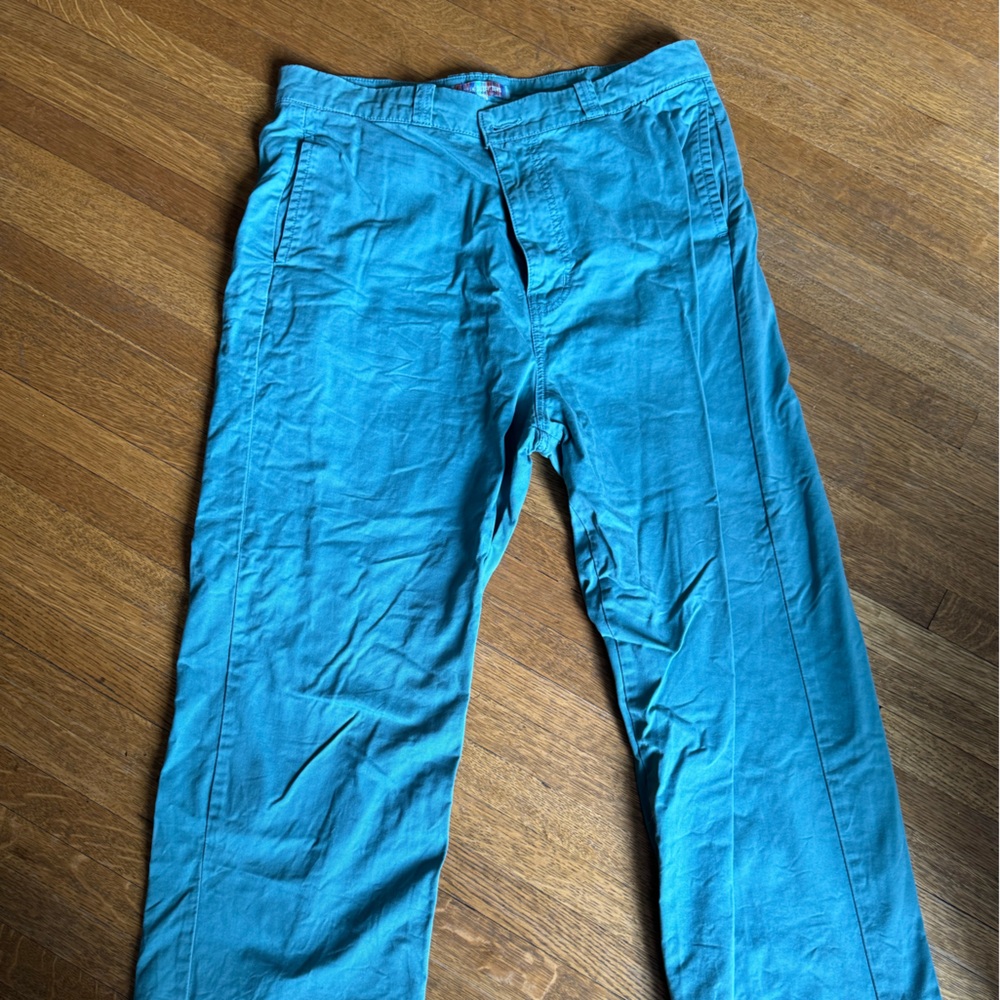 Urban Outfitters Turquoise Chinos